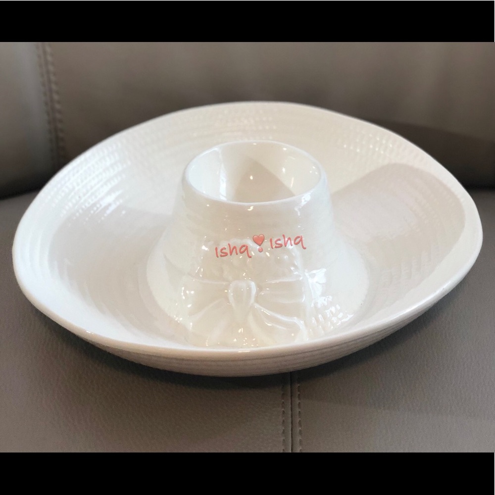 Treasure Craft Country Western Hat Chips/Dip Tray